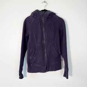 Lululemon Scuba Full Zip Hoodie Purple Athletic Sweater Size 2